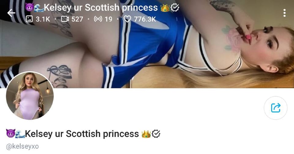 5. Kelsey – Your Scottish Princess Who Can’t Stop Squirting