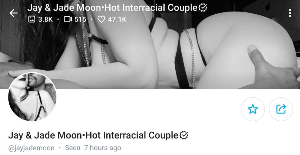 4. Jay & Jade – Interracial OnlyFans Couple into SPH 