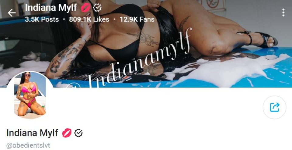 4. Indiana – OnlyFans MILF Who is Obsessed With Triple Penetration