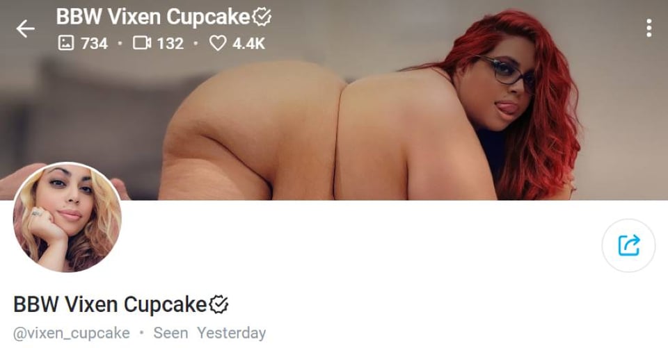 9. BBW Vixen Cupcake – Your BBW Ebony OnlyFans MILF