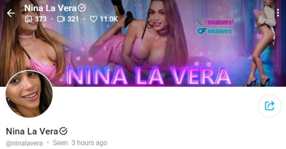 3. Nina La Vera – Brazilian Trans OnlyFans Model With Massive Boobs