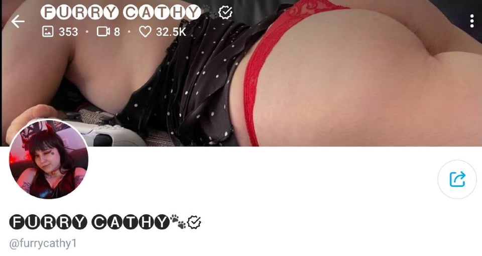 7. Furry Cathy – Thick Free OnlyFans Cosplayer Pretending to Be a Cat