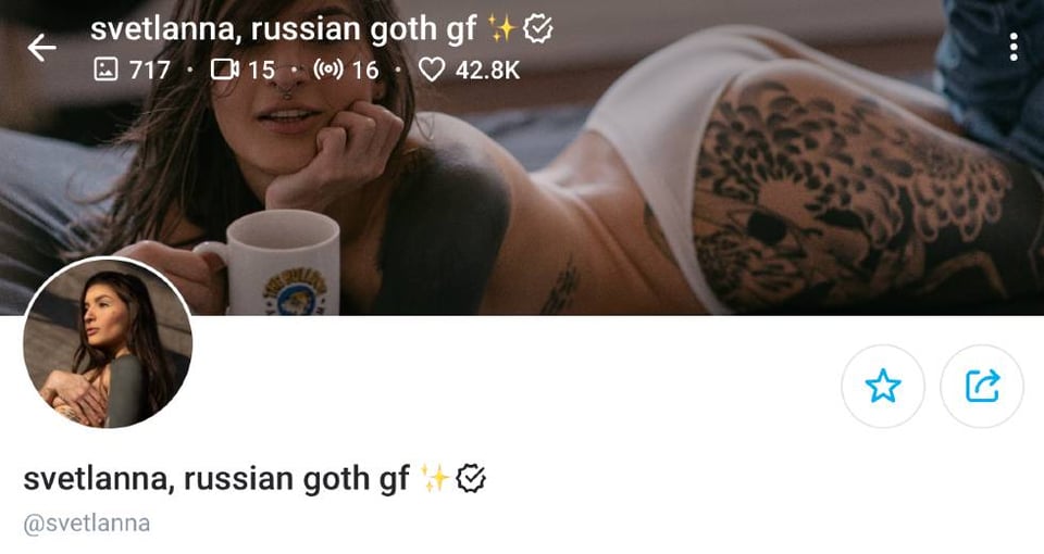 6. Svetlanna – Gothic Russian OnlyFans Queen with Dark Fantasy Ideas 