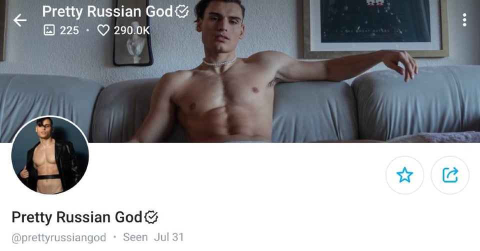 15. Pretty Russian God – Ultra-Hot Russian OnlyFans Model with a Naughty Side