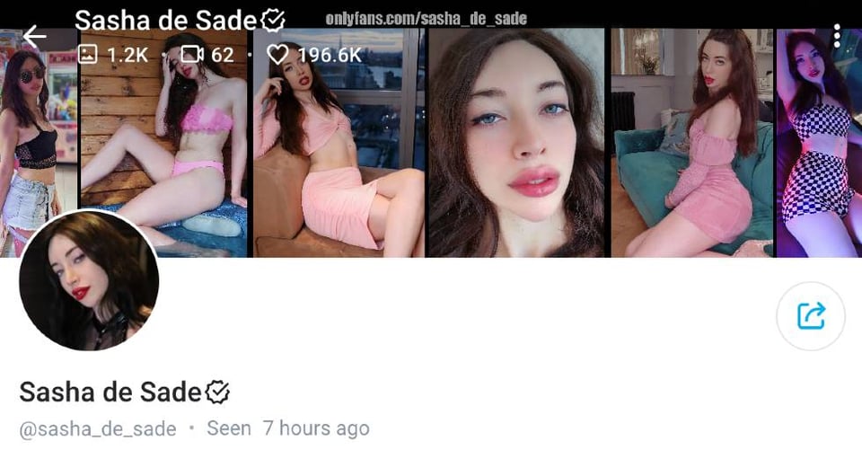 4. Sasha de Sade – Slutty British OnlyFans Trans Girl Wants to Be Your E-Waifu