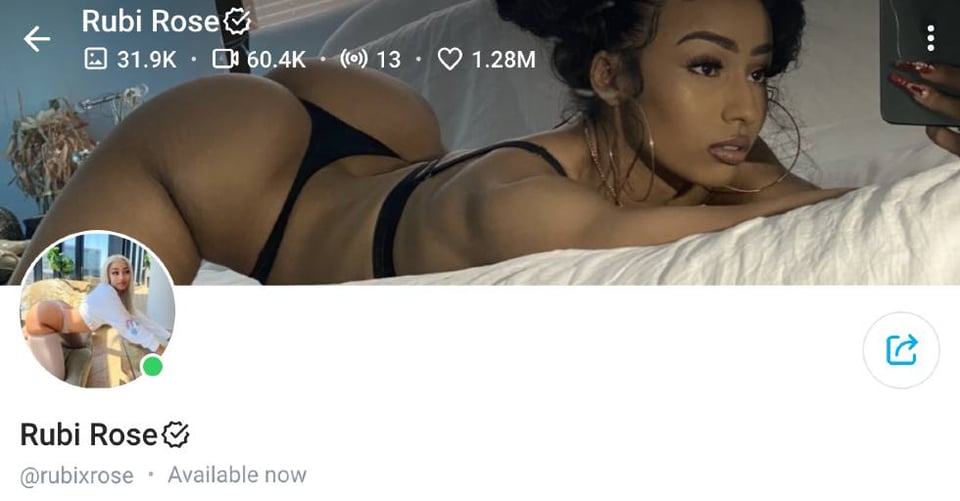 8. Rubi Rose – African American Rapper/Model on OnlyFans 